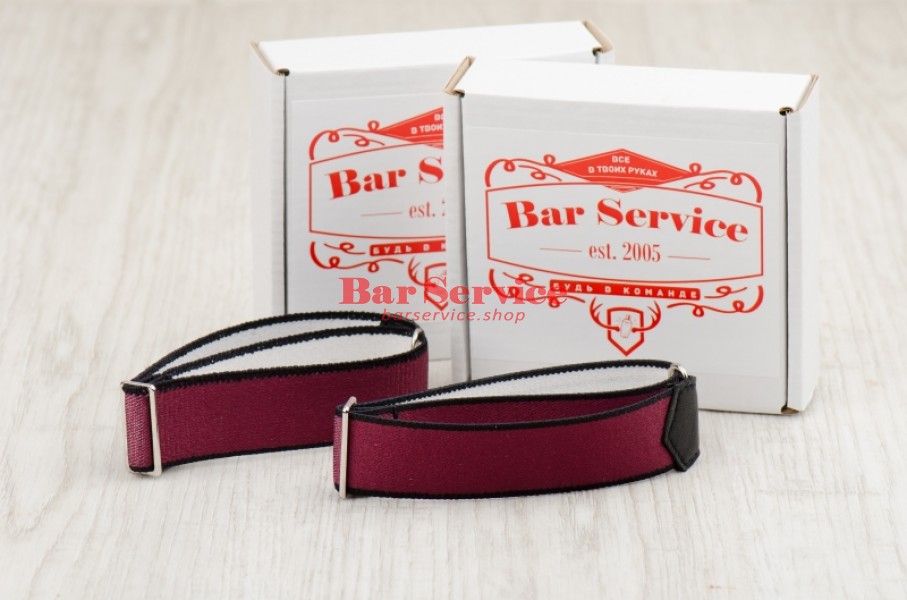 Армбенды, цвет бордо. Bar Service